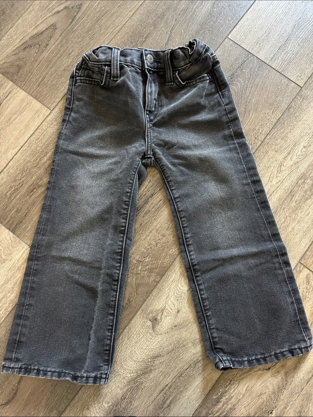 Old Navy Gray-Black Kids Denim Jeans - Straight Leg